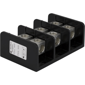 Schneider Electric Power Distribution Block; 760A; 600VAC; 3-Pole; Box Terminals; 2/12 Line/Load Terminal Openings; Panel Mount